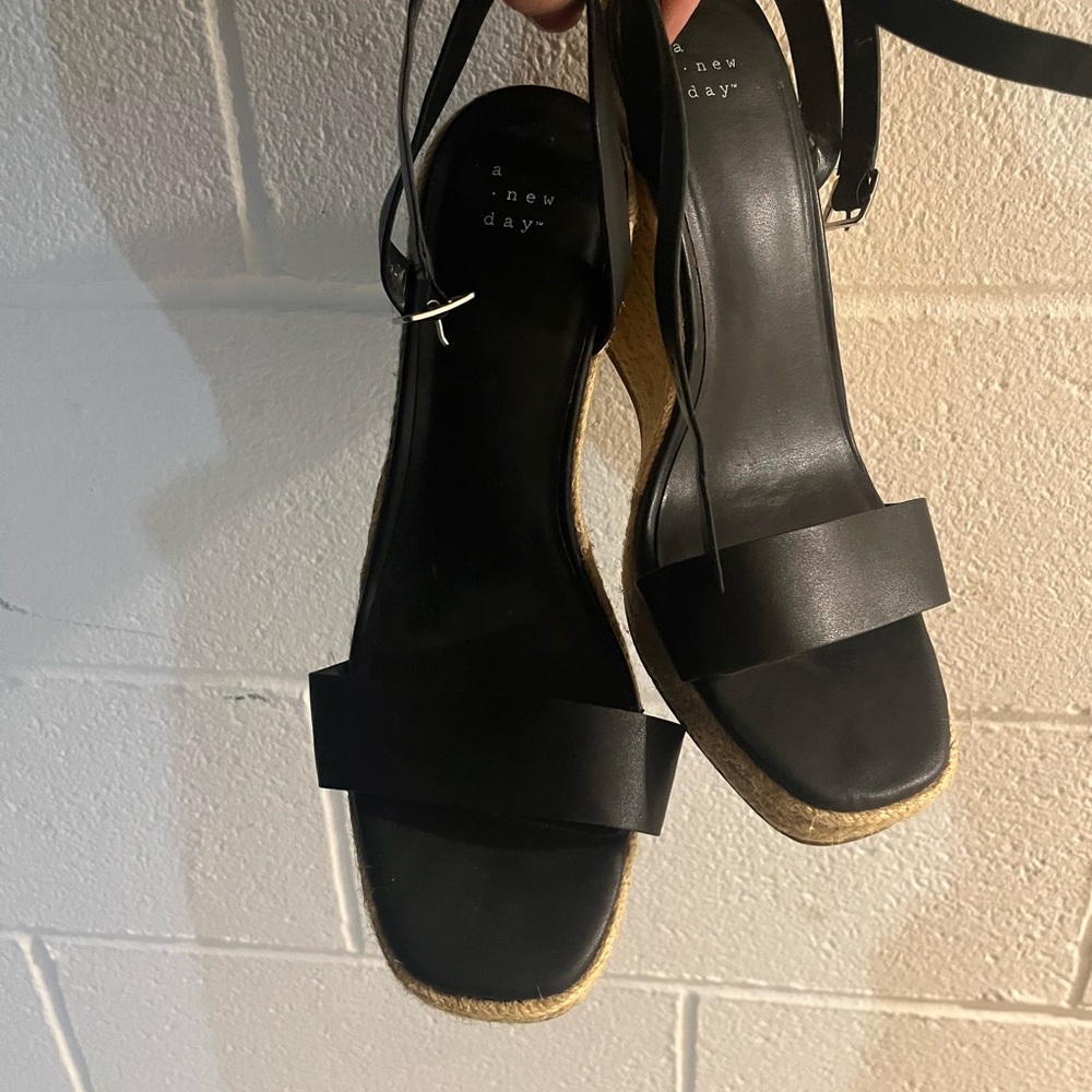 A New Day Black Espadrille Sandals